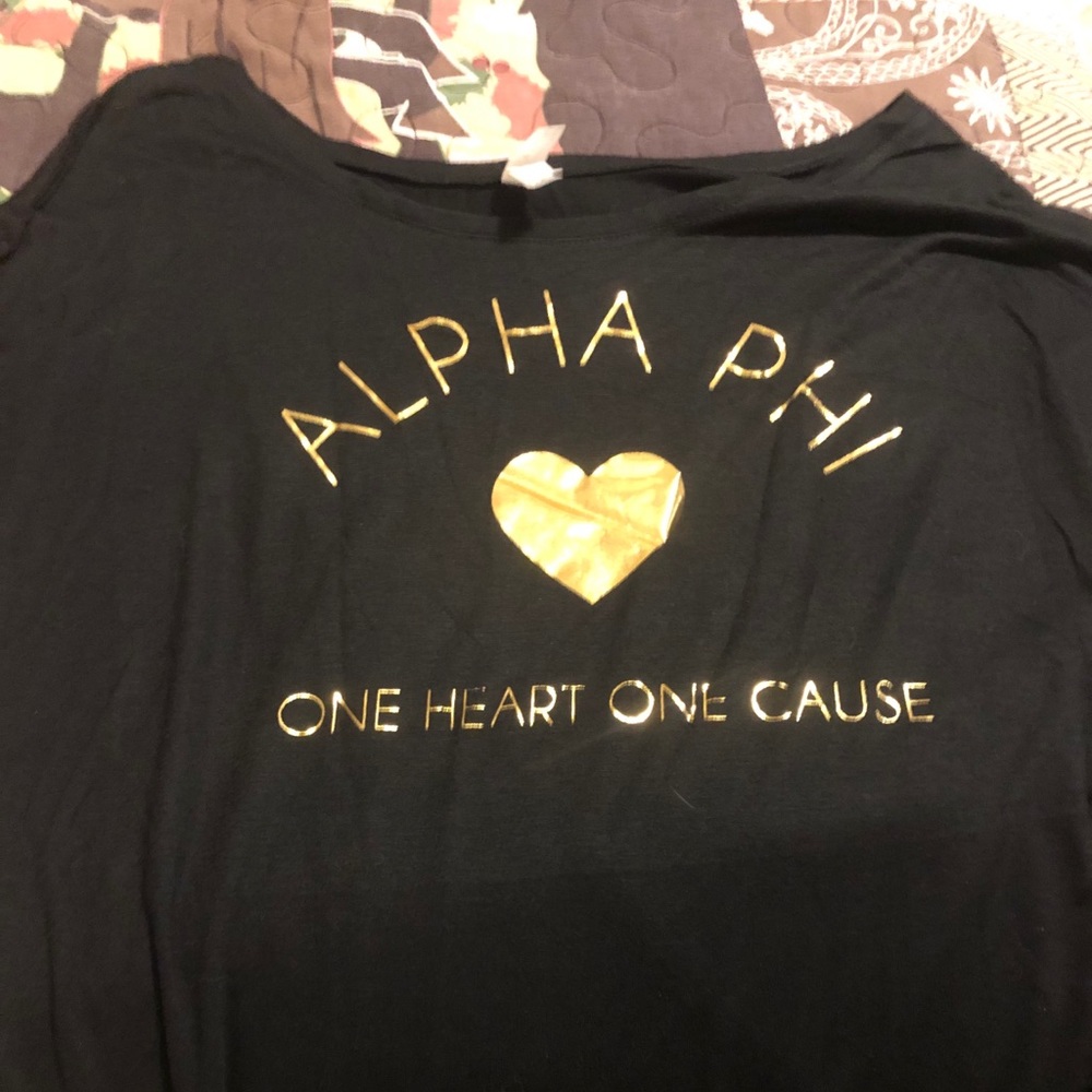 Alpha phi off the shoulder